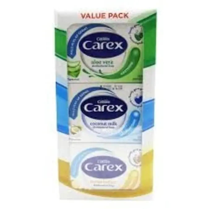 Carex Antibacterial Soap 3*175G Assorted